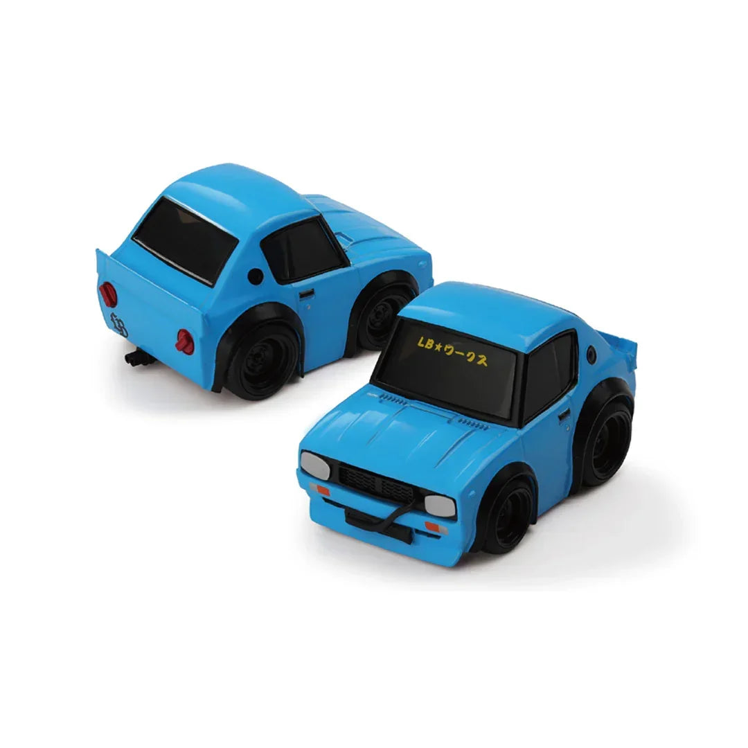 Mini GT Qube Carz Nissan Skyline Kenmeri Liberty Walk Baby Blue