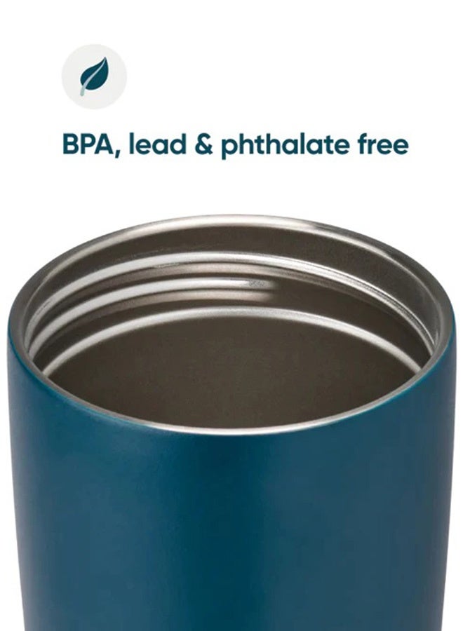 Owala SmoothSip Slider Insulated Sipper Bottle 12oz. / 355ml – Leakproof Travel Coffee Mug with Sliding Lid for Hot & Cold Drinks (pack of 1)