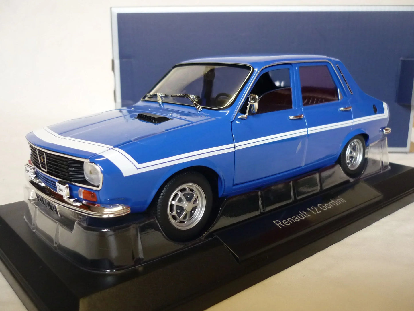 NOREV RENAULT 12 GORDINI 1971 Blue/White 1:18 - Jaiman Toys