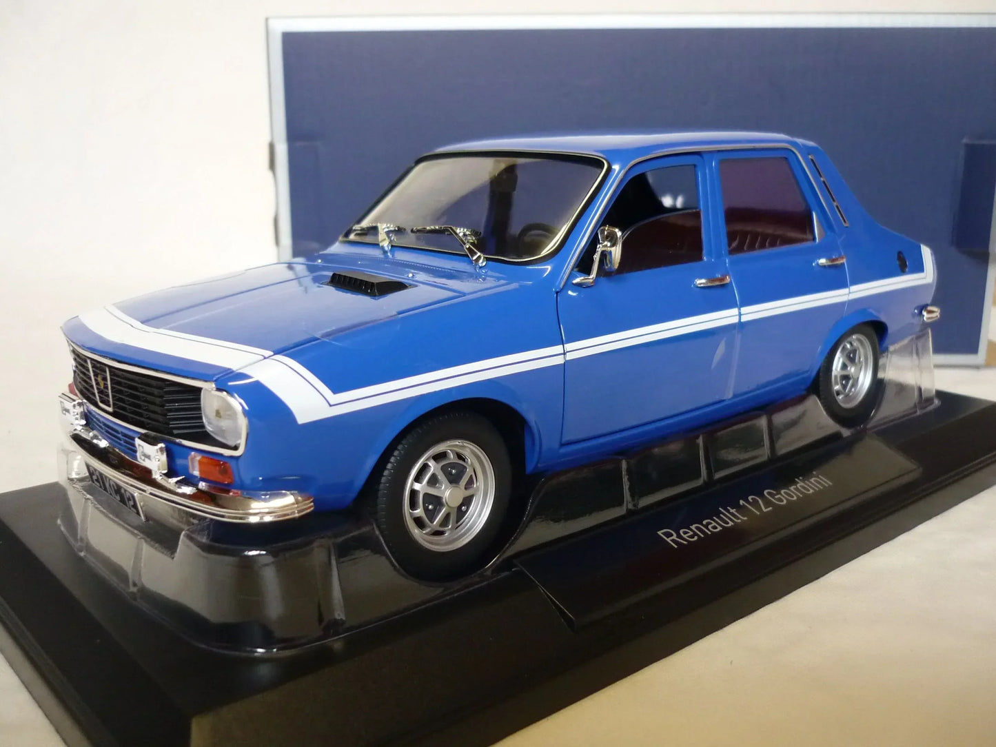 NOREV RENAULT 12 GORDINI 1971 Blue/White 1:18 - Jaiman Toys