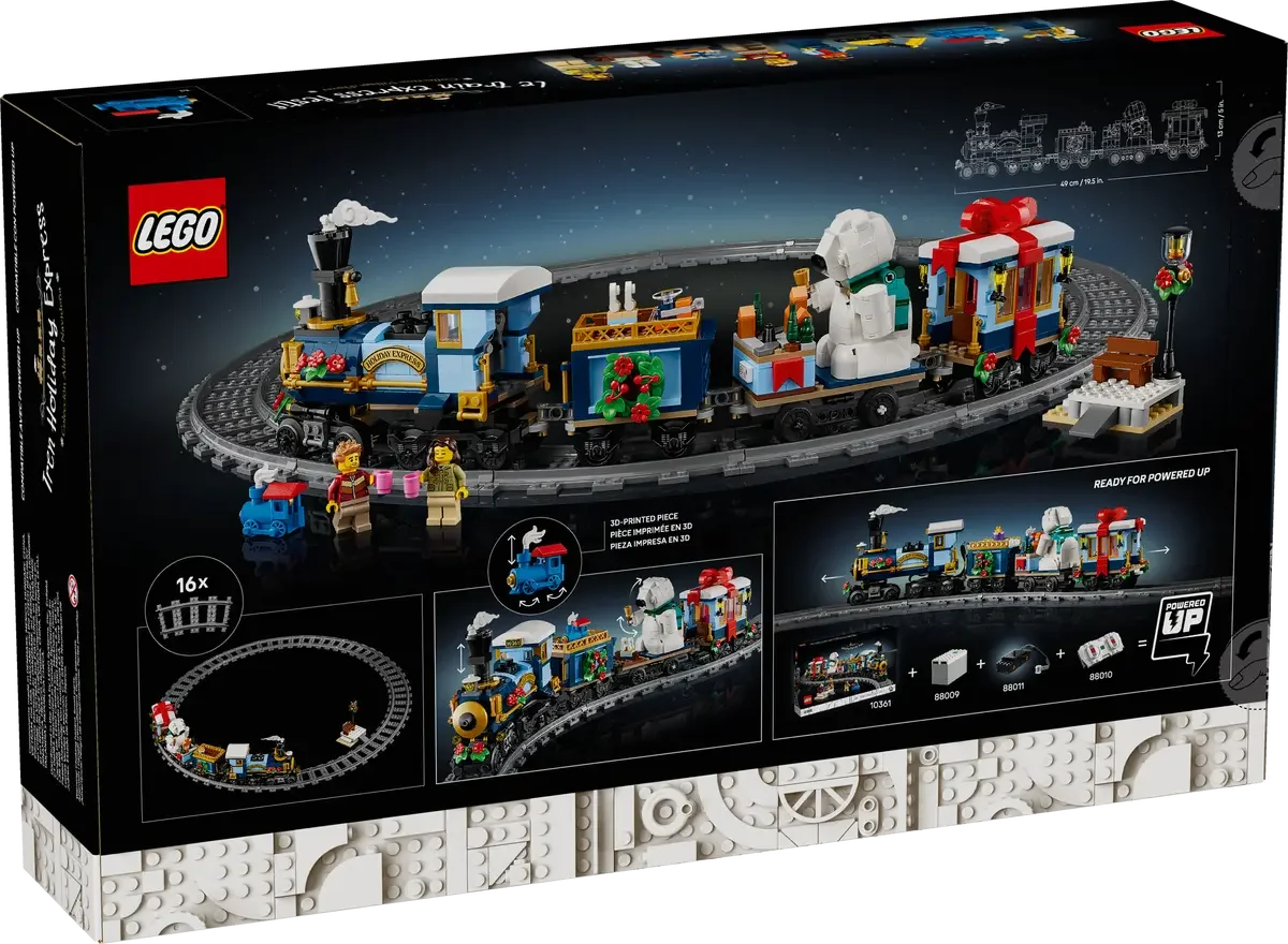 LEGO 10361 Holiday Express Train – Christmas Building Set (956 Pieces) | Festive Collectible Train Toy For Adults & Kids