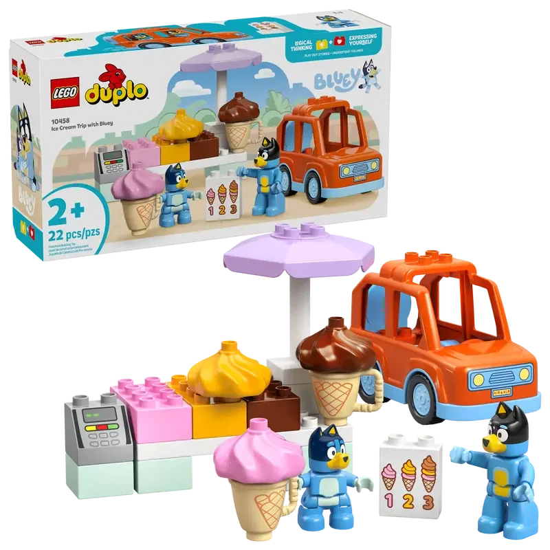 Lego Duplo Transparent Figure LEGO 10458 DUPLO Bluey Ice Cream