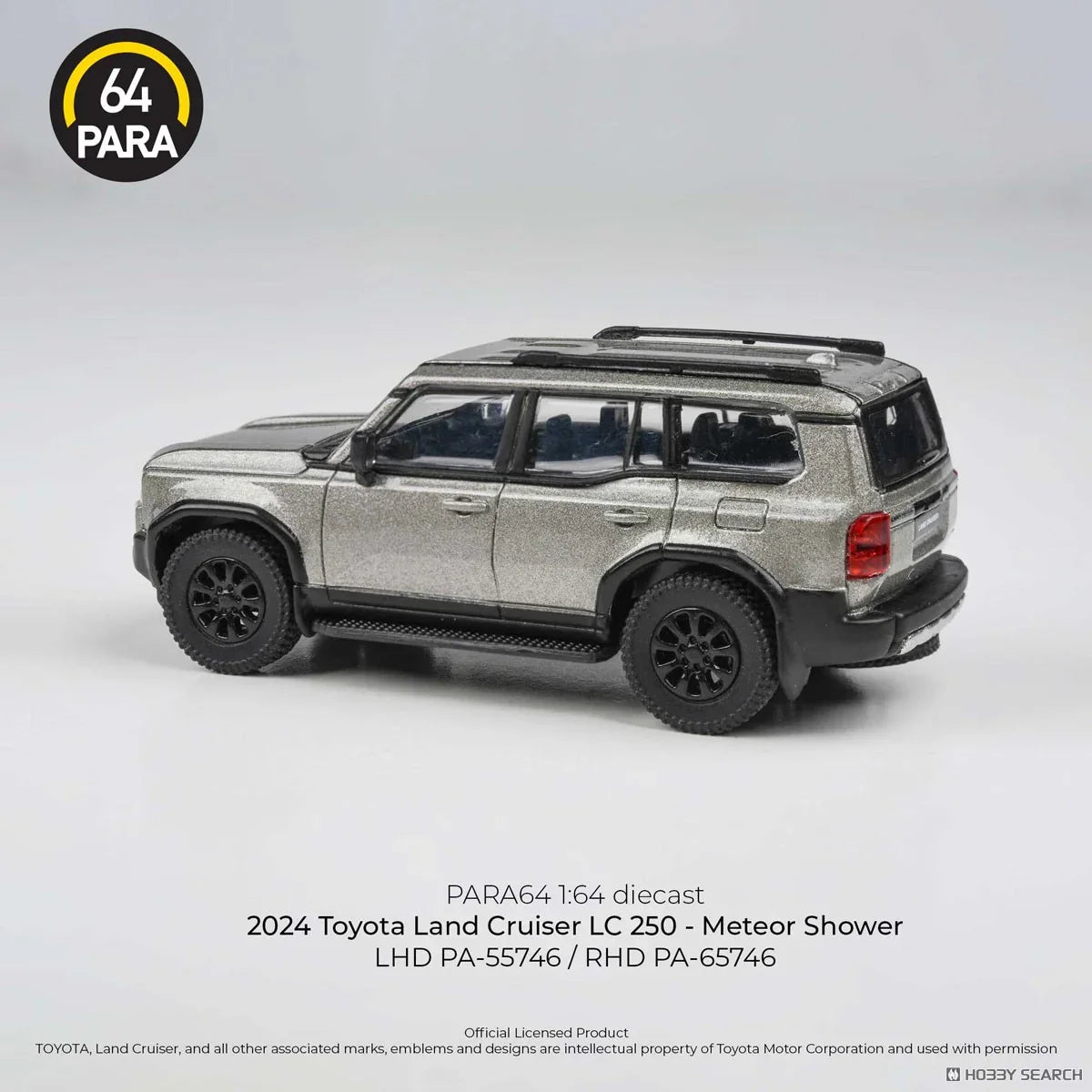 PARA 1:64 Toyota Land Cruiser LC250 2024 Meteor Silver LHD (Diecast Car)