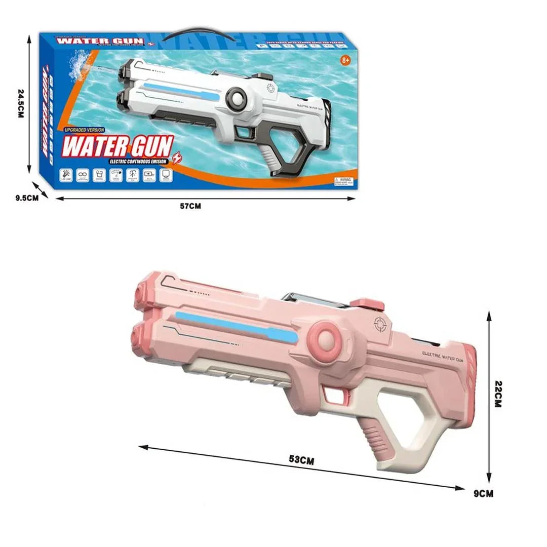 Electric Water Gun: Electric Burst Water Gun – Fully Automatic High-End Version with Lighting, Powerful High-Pressure Spray Toy for Boys and Girls (Ages 3+)! - Jaiman Toys