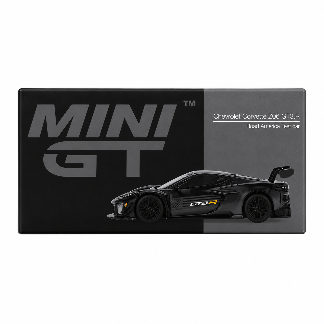 MINI GT 1:64 Chevrolet Corvette Z06 GT3.R Road America Test Car Die-Cast Model Car