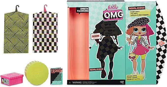 LOL Surprise! OMG Fashion Doll– Great Gift for Kids Ages 4+ (NEONLICIOUS 20 Surprises) - Jaiman Toys