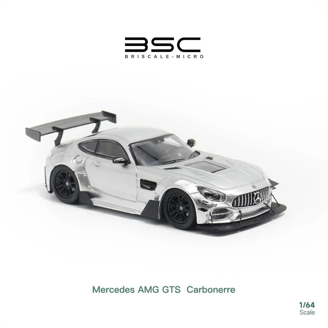 GTS Models C 63 S AMG ミニカー シルバー BSC 1:64 Mercedes-Benz AMG GTS Carbonerre – Diecast Collectible