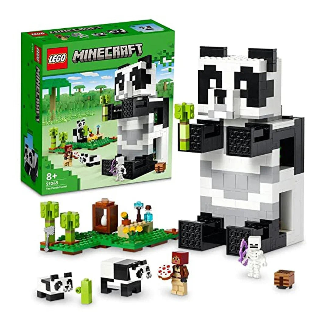 LEGO Minecraft The Panda Haven 21245 Building Toy Set (553 Pieces) - Jaiman Toys