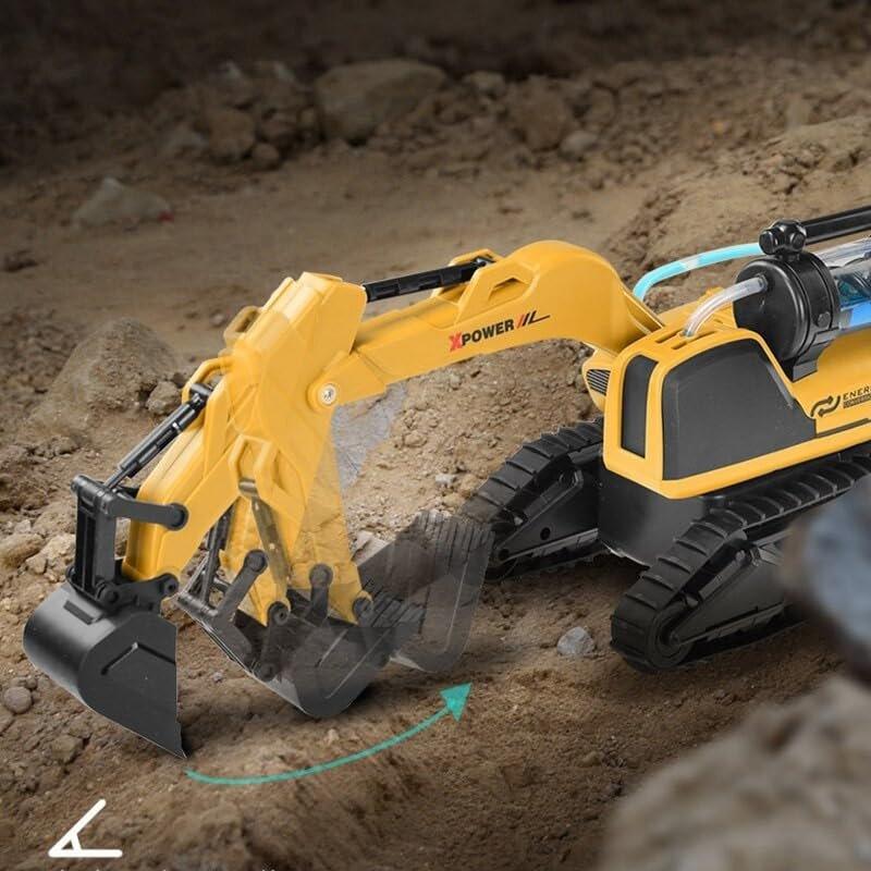 Gesture Sensing Excavator Le Neng Simulation Hydraulic Drive Remote Control Engineering Children car Model Toys - Jaiman Toys