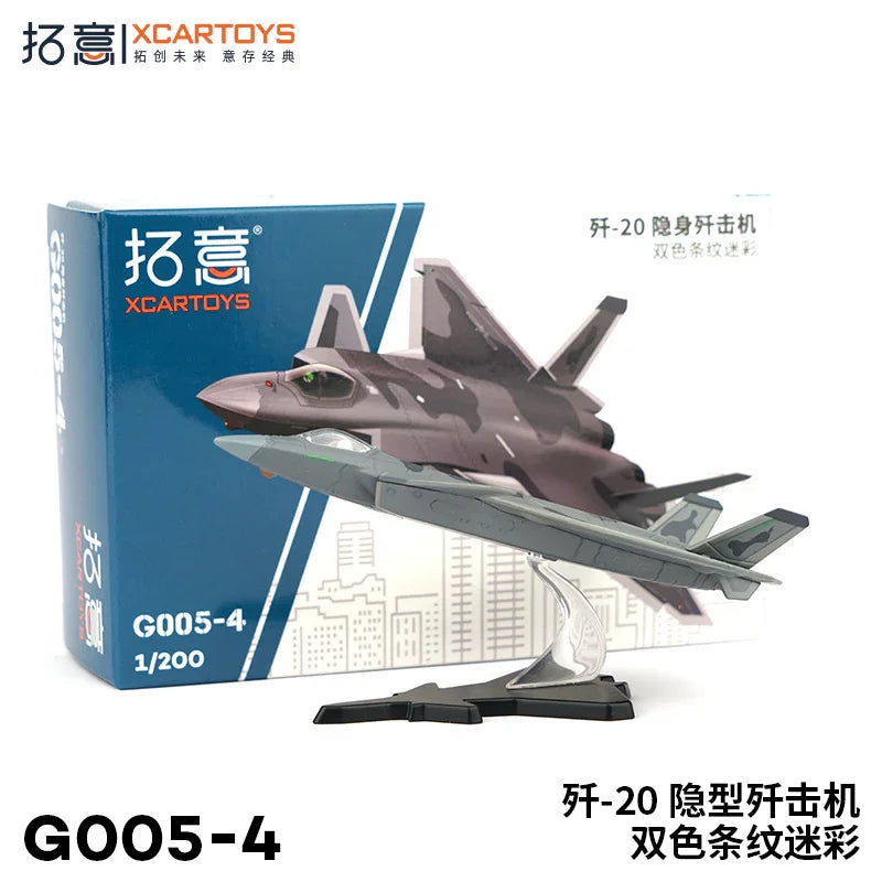 XCARTOYS G005-4 1:200 J-20 Stealth Fighter Diecast Model - Jaiman Toys