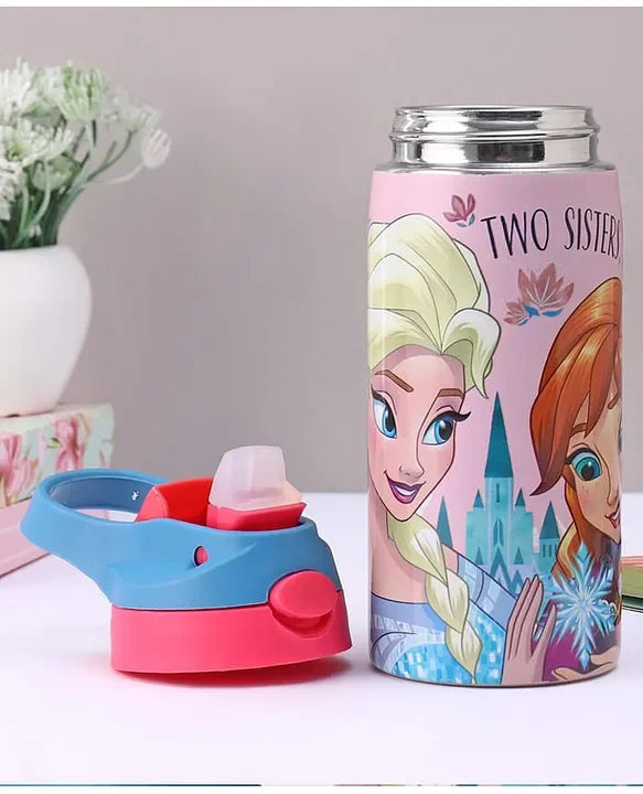 Striders Disney Frozen Printed Stainless Steel Sipper Bottle - 500Ml - Jaiman Toys