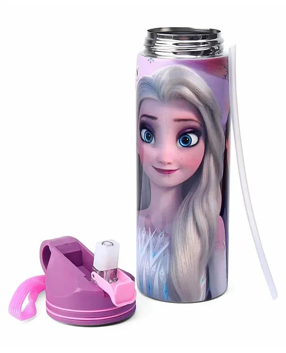Striders Disney Frozen Printed Stainless Steel Sipper Bottle - 700Ml - Jaiman Toys