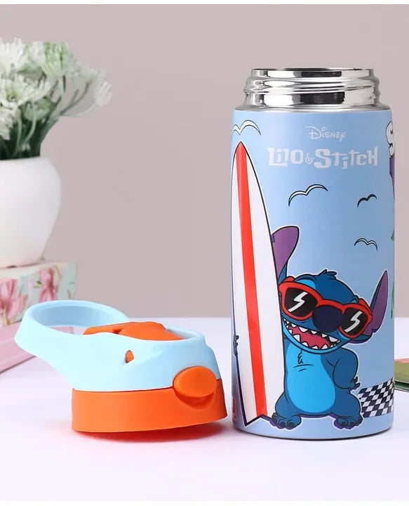 Striders Disney Lilo and Stitch Printed Stainless Steel Sipper Bottle - 500Ml - Jaiman Toys