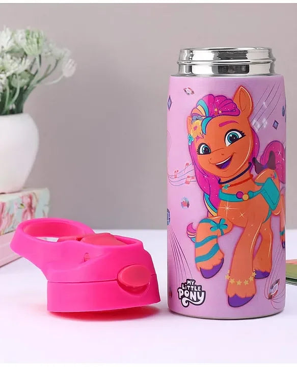Striders My Little Pony Printed Stainless Steel Sipper Bottle - 500Ml - Jaiman Toys