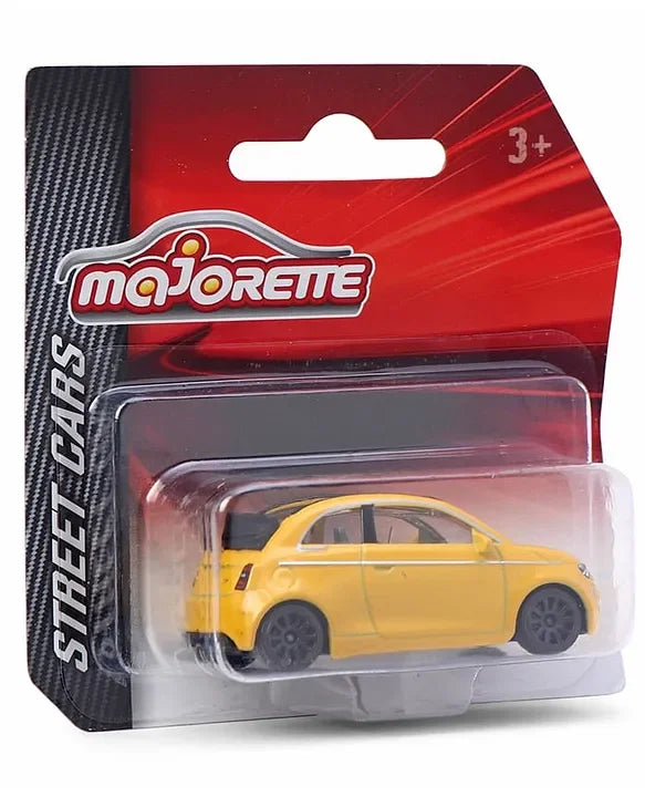 Majorette Street Cars FIAT 500 Icon Model - Yellow