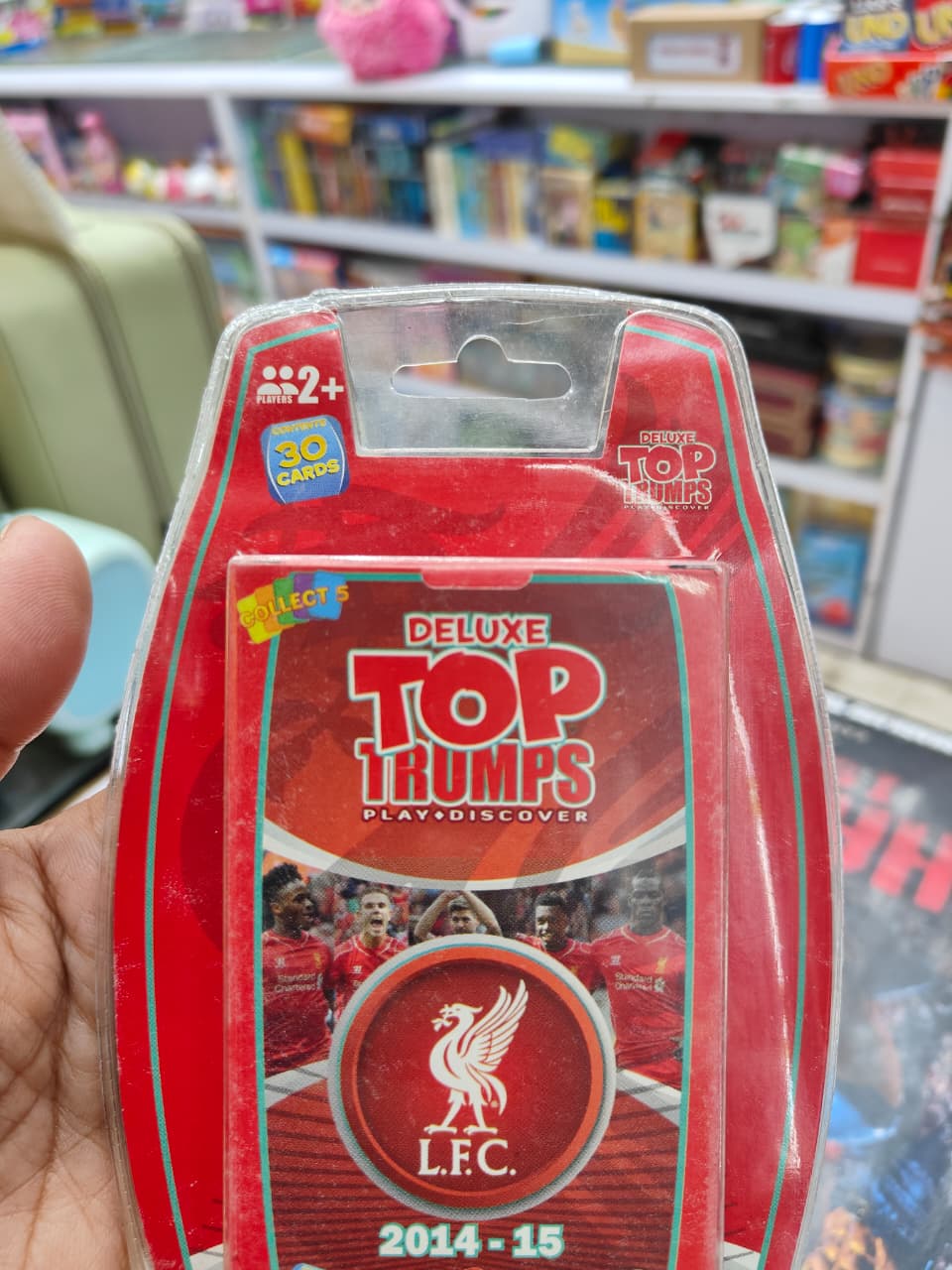 Top Trumps Liverpool FC 2014–15 Deluxe Card Game – 30 Football Player – Jaiman Toys
