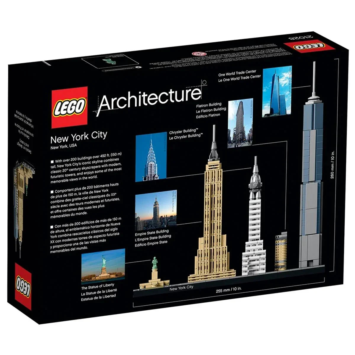 LEGO Architecture 21028 New York City Skyline Building Blocks for 12+ Yrs (598 Pcs)