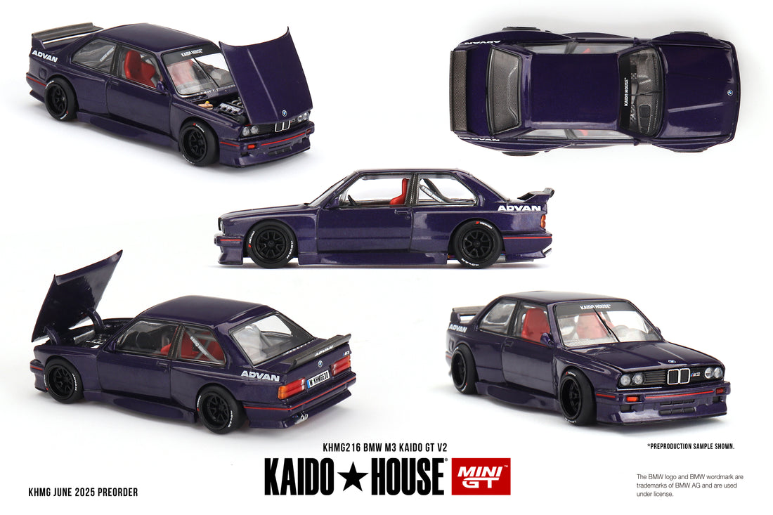 Kaido House x Mini GT BMW M3 Kaido GT V2 (KHMG216) 1:64 Die-Cast Model Car | Premium JDM Widebody Collectible