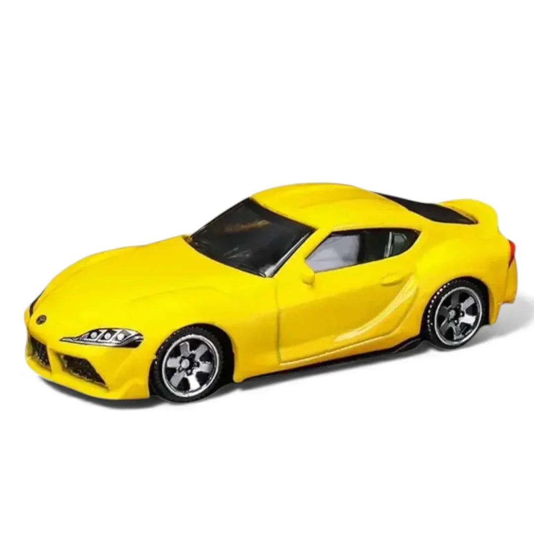 CCA 1:58 Scale Toyota GR Supra Magnetic Series Yellow Die-Cast Model Car