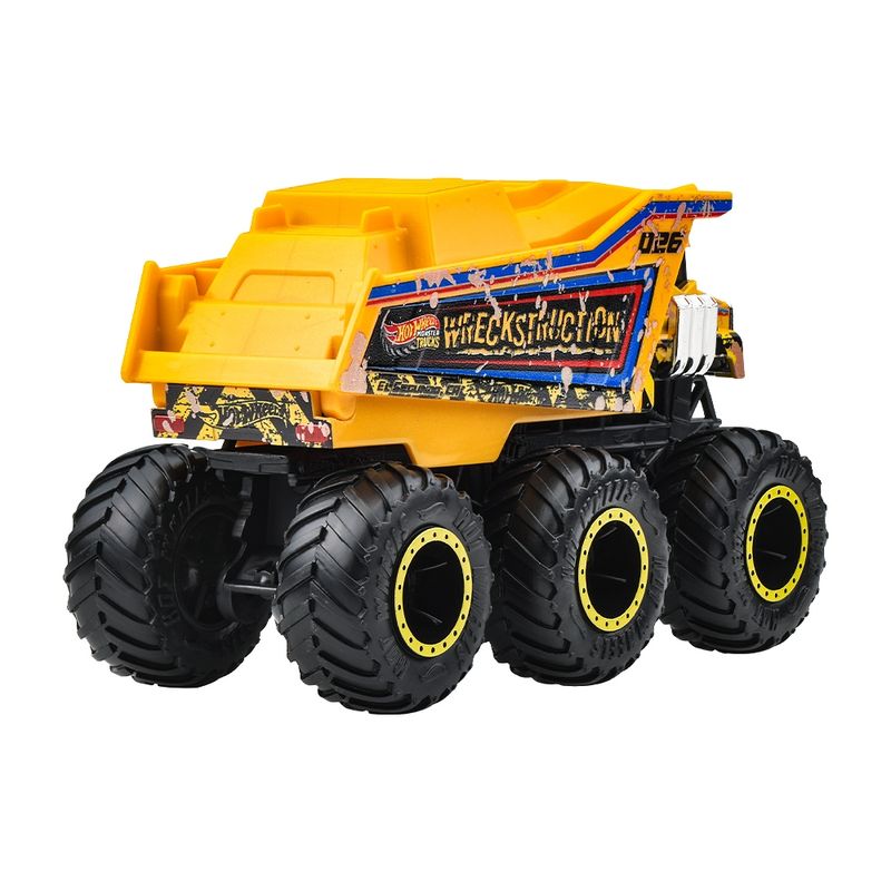 Hot Wheels Monster Trucks Big Rigs Wreckstruction β Construction Dump Truck Monster Vehicle Toy