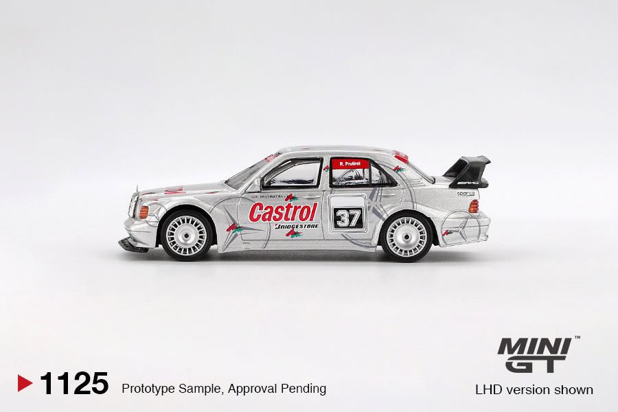 MINI GT 1:64 (Blister Pack) Mercedes-Benz 190E Evolution II #37 Castrol Diecast Racing Car – 1995 SE Asia Touring Car Championship