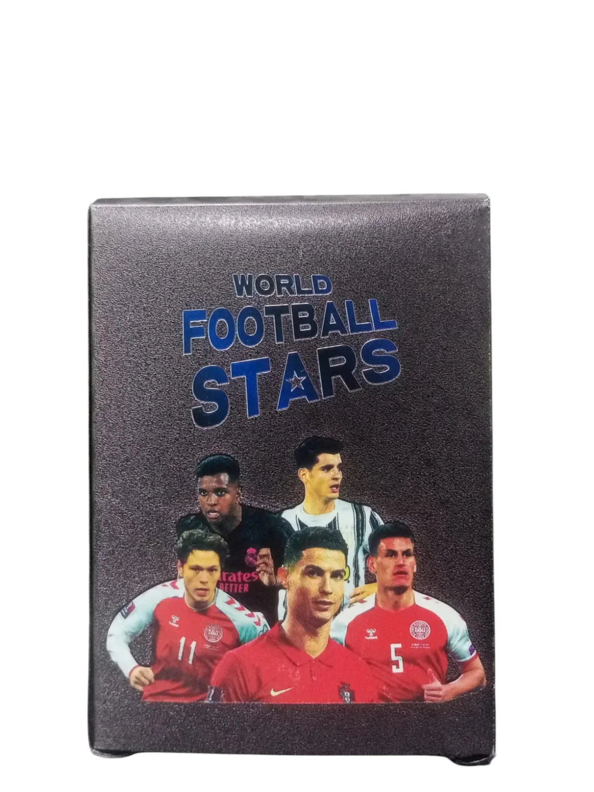 Football Super Stars Card Set – 55PCS Black Edition Football Star Cards | English Limited Edition Collector’s League Cards Gift for Kids & Fans - 1 Piece - Jaiman Toys