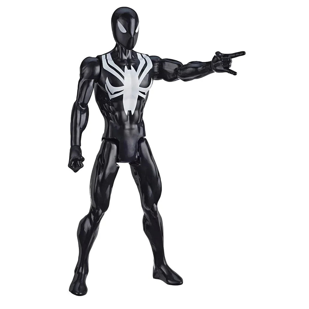 MARVEL Spider-Man Titan Hero Series Web Warriors Black Suit Spider-Man - Jaiman Toys