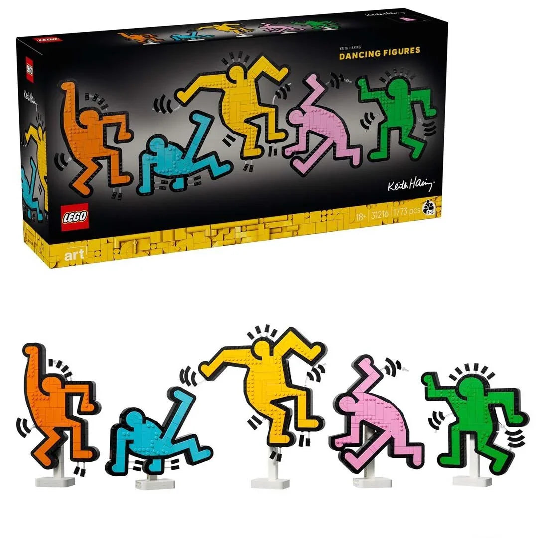 LEGO Art 31216 Keith Haring: Dancing Figures 1,773Piece PopArt Home Decor Build - Jaiman Toys