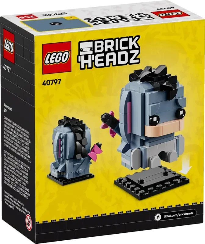LEGO® 40797 BrickHeadz™ | Disney Eeyore – Buildable Winnie the Pooh Character (156 Pieces)