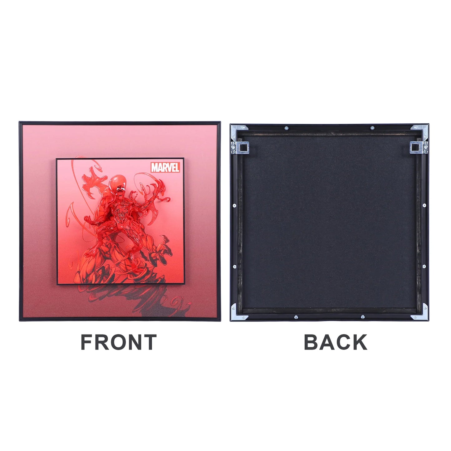 3D Red Venom Carnage Action Figure Decorative Wall Frames – 40x40 cm | Perfect for Racing Enthusiasts | Eye-Catching Room Decor | Ideal Gift for Bike Lovers & Collectors - Jaiman Toys