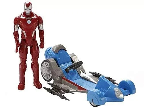 Marvel Iron Man Figure with Battle Racer Avengers Titan Hero Series - Jaiman Toys