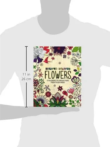 Flowers Adult Coloring Book: Relax and Free Your Mind (Inspired Coloring by Parragon) - Jaiman Toys