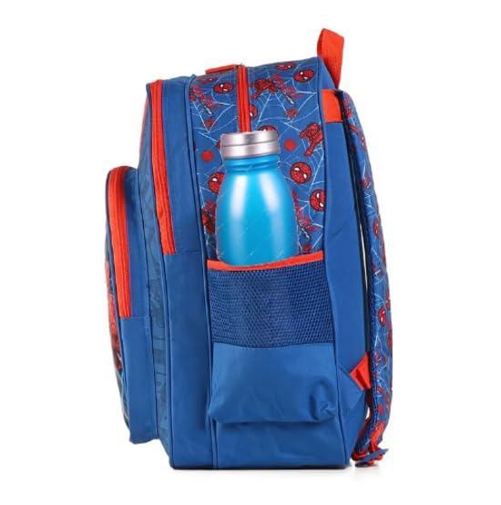 STRIDERS Spider-Man 18 Inch School Bag for Kids with Webbed Design 8 to 8+ Years - Jaiman Toys