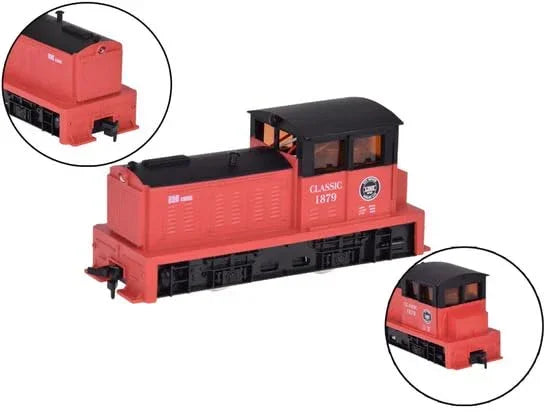HANFIY 66110A HO 1:87 Scale Electric Train Set with Metal Circular Track & Controller – Beginner Railway Model Kit (100cm Loop)