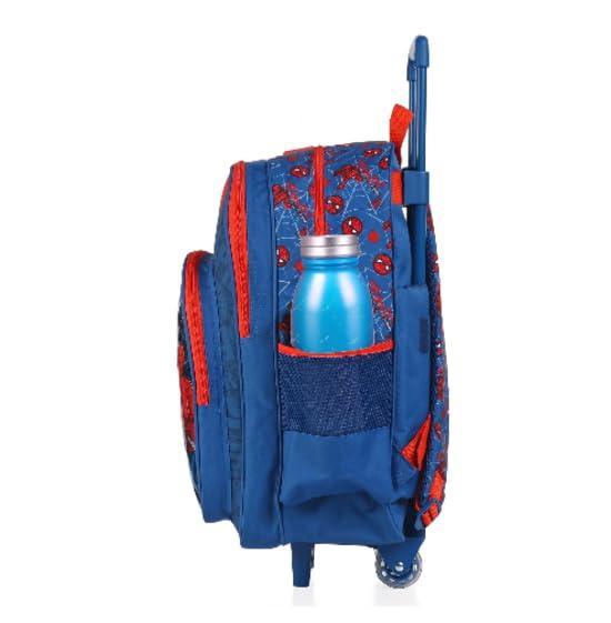 STRIDERS Spider-man 18 Inch Trolley School Bag for Kids Stylish, Easy to Carry Backpack for Boys Ages 8-12 - Jaiman Toys