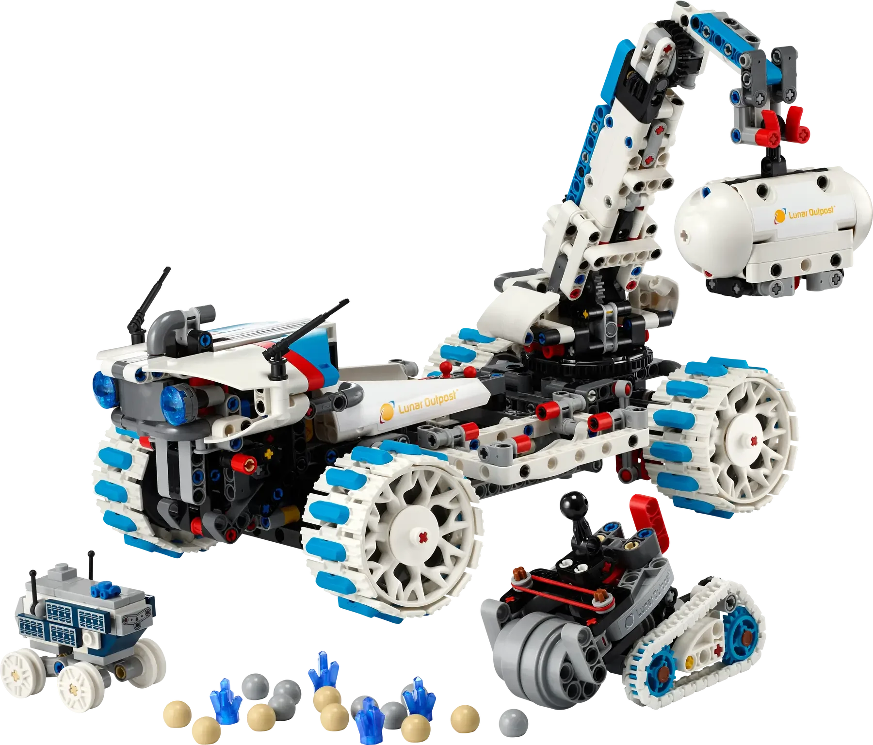 LEGO Technic 42211 Lunar Outpost Moon Rover – 1,082-Piece Space Exploration Set