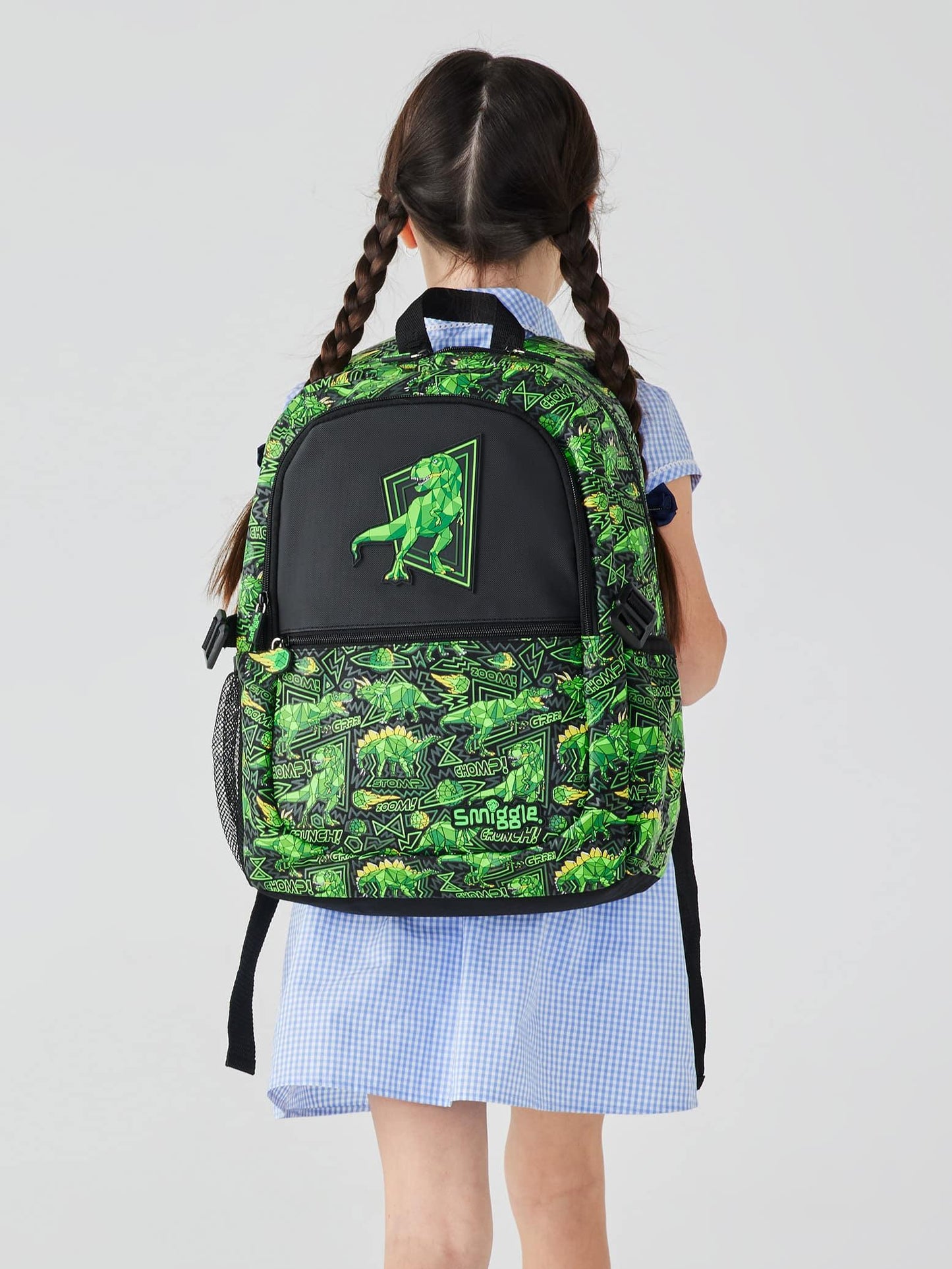 Smiggle School Bag : Dino Colorful & Stylish 16 Inch Backpack for Kids - Jaiman Toys