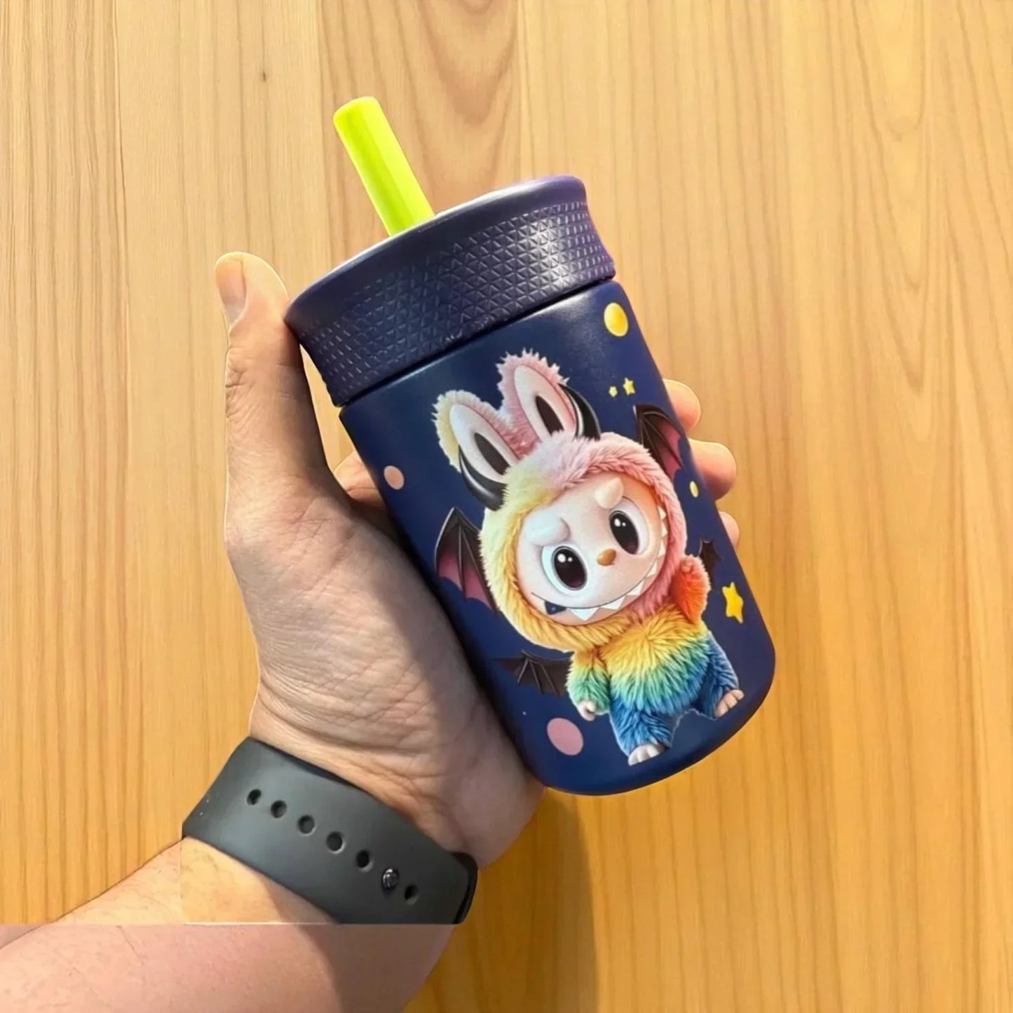 Stainless Steel Sipper Water Botttle & Attractive Print Keeps Drinks Hot & Cold 250ml - Jaiman Toys