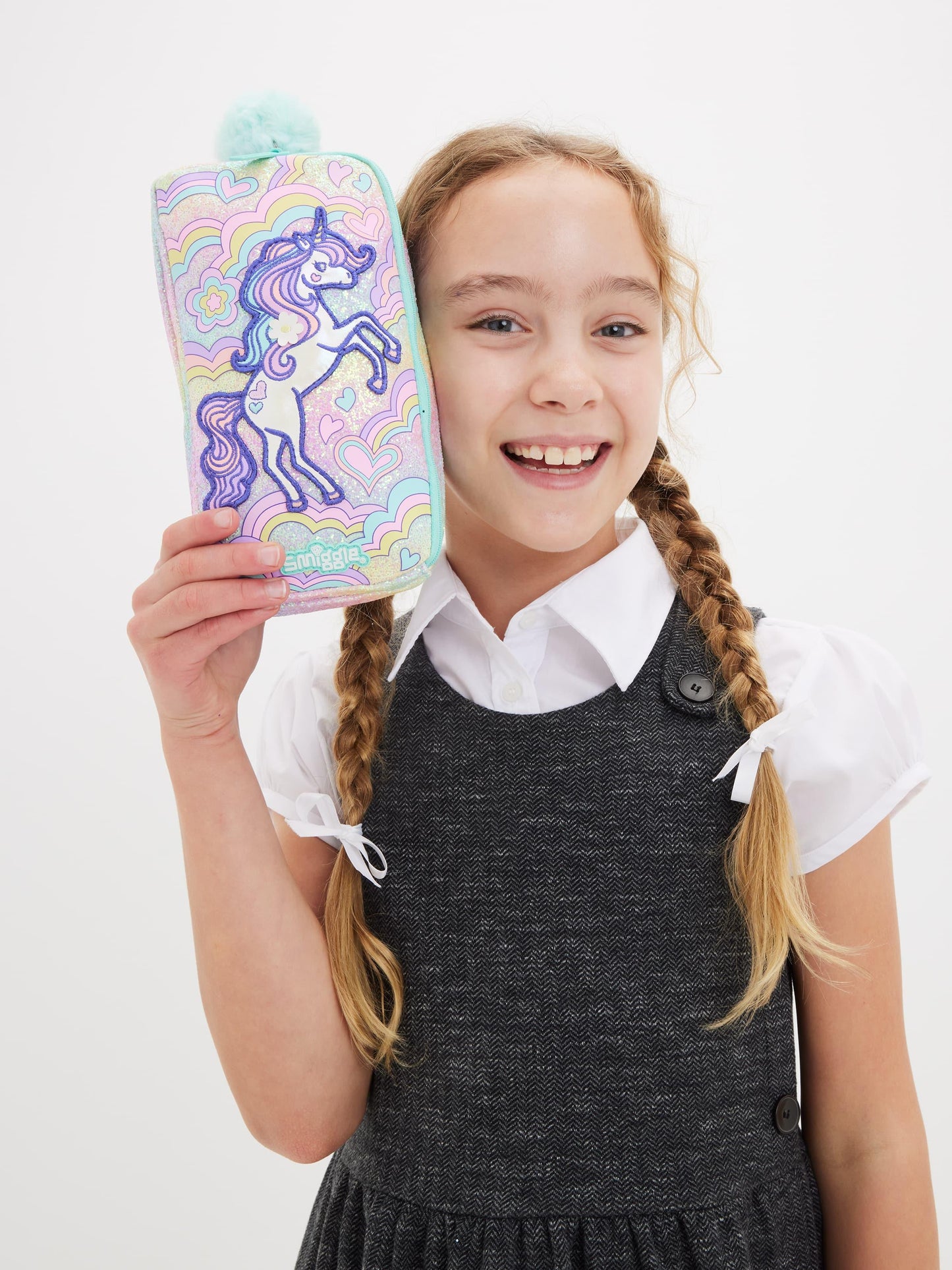 Smiggle Unicorn Pencil Case Pouch For Kids - Jaiman Toys