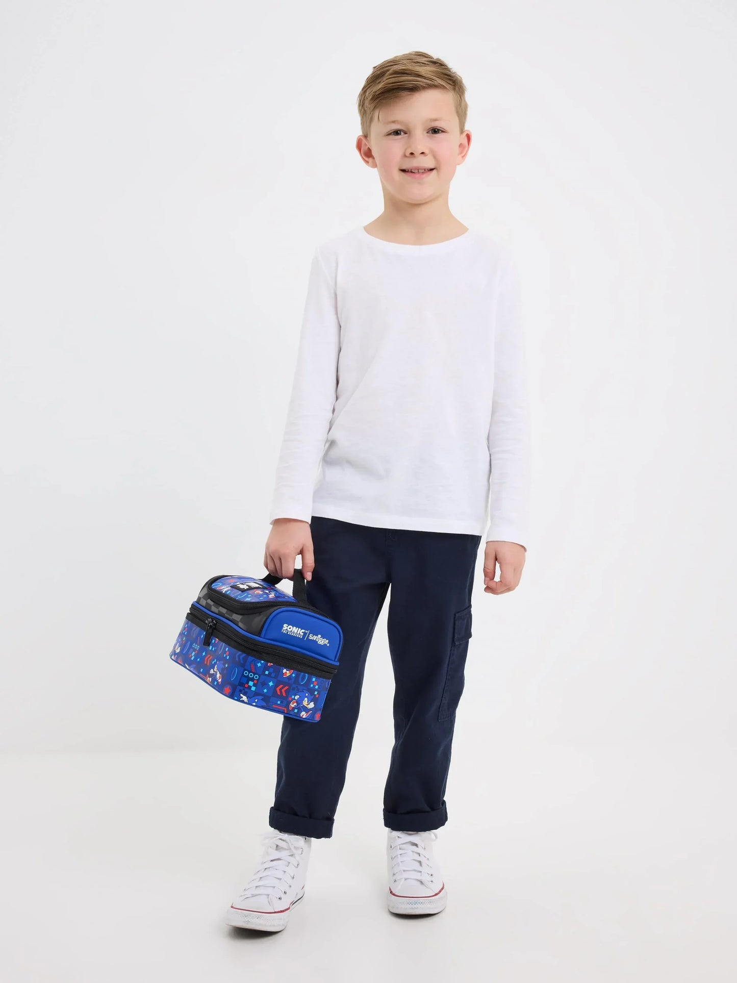 Smiggle Lunch Bag : Sonic The Hedgehog Double Decker 7 Inch For Kids - Jaiman Toys