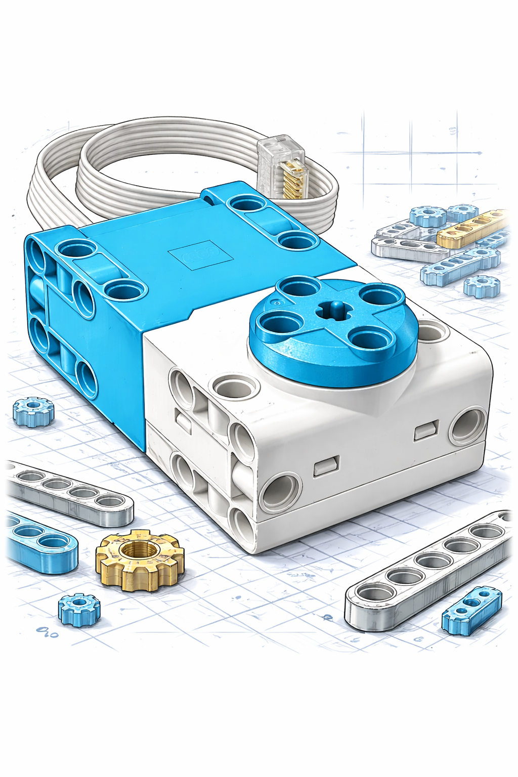 LEGO® Technic™ Large Angular Motor (45602) for LEGO Spike Prime & Spike Essential