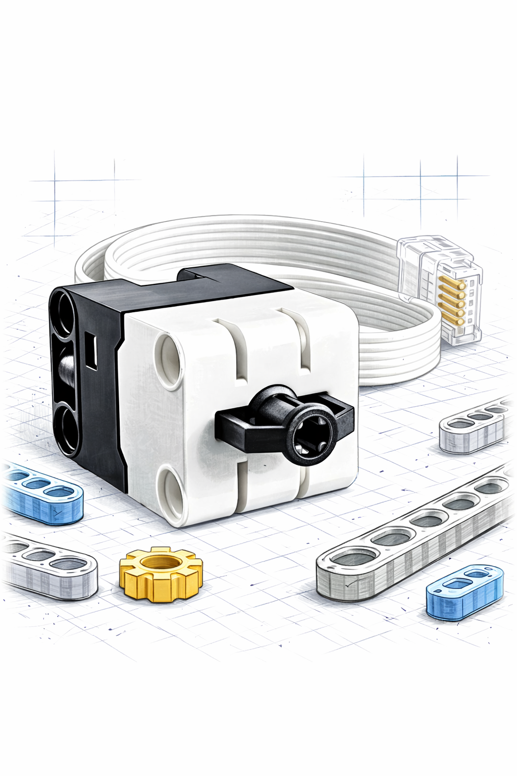 LEGO® Technic™ Force Sensor 45606 for Spike Prime & Spike Essential