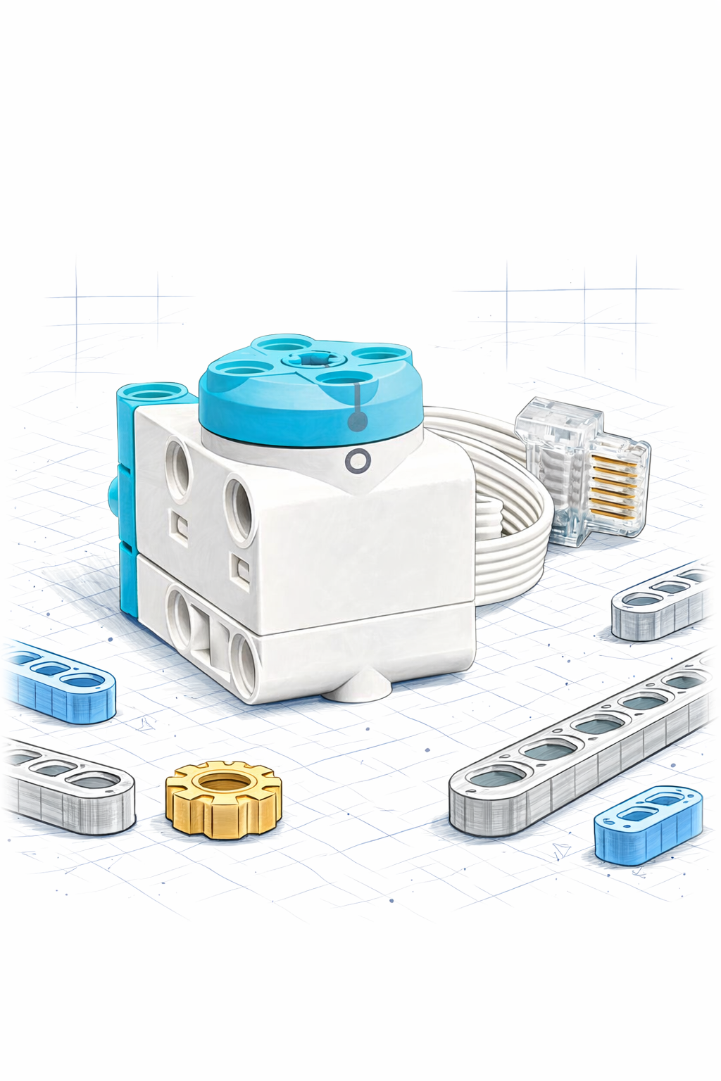 LEGO® Technic™ Small Angular Motor 45607 for Spike Prime & Spike Essential