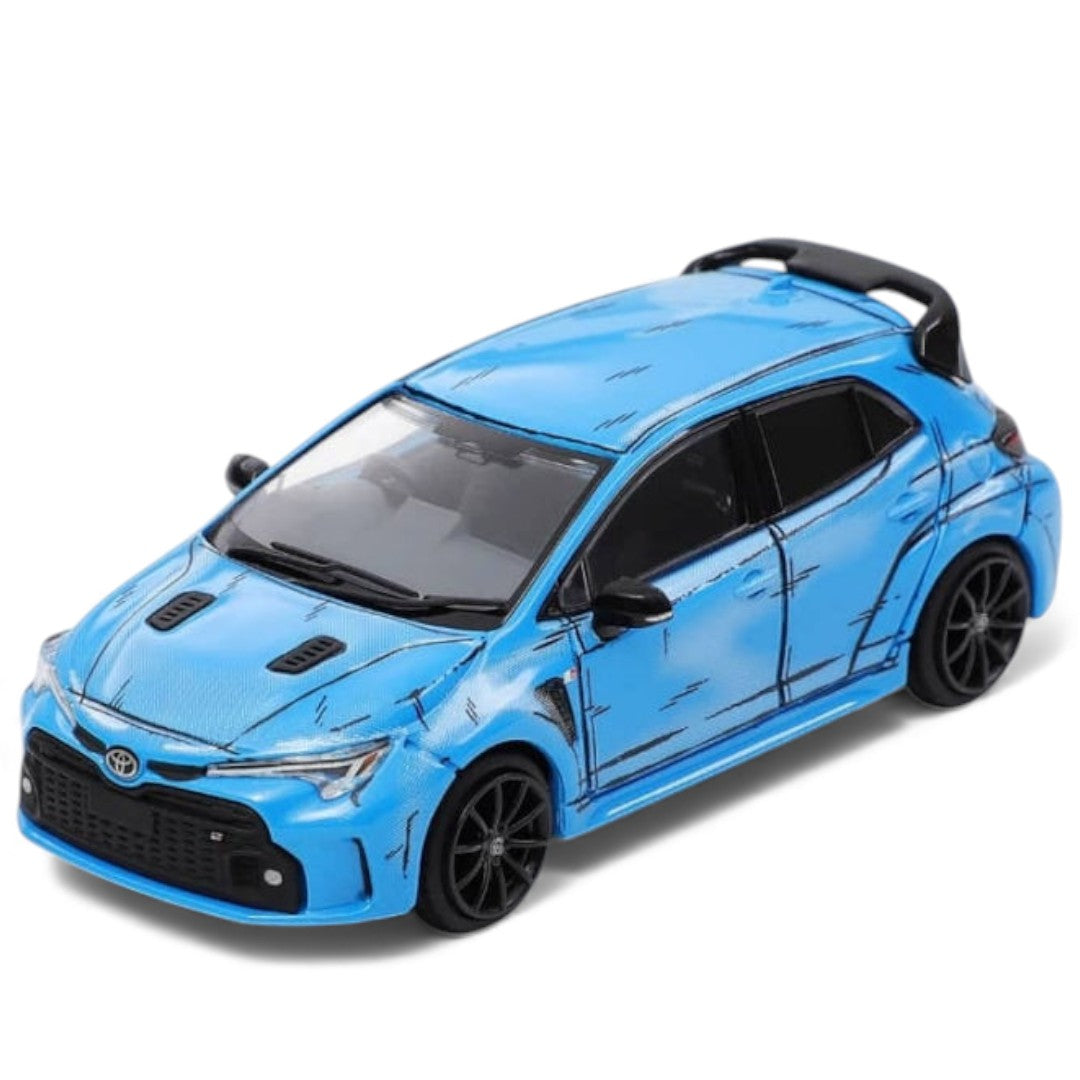 GCD 1:64 Toyota GR Corolla – Manga Blue | Premium Performance Diecast Model Car