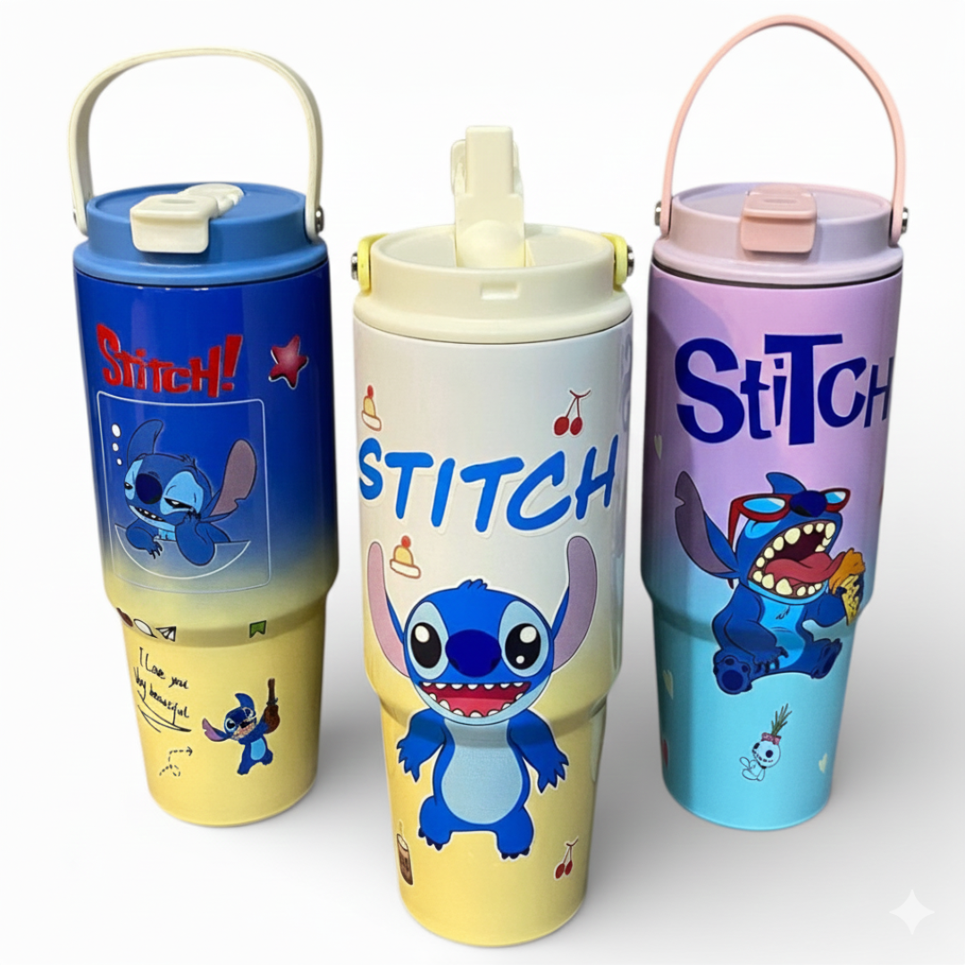 Stitch 900 ml (30 oz) Vacuum Insulated Stainless Steel Sipper Water Bottle
