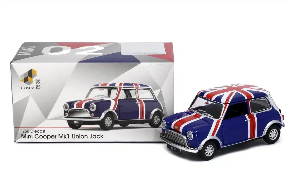 Tiny City Mini Cooper Mk 1 Union Jack 1:50 Scale Die-cast Model