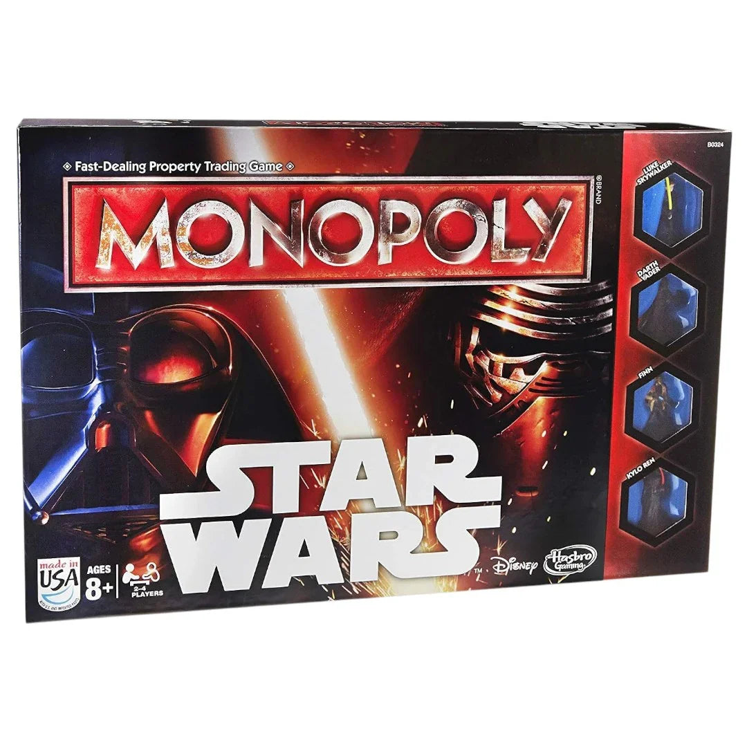 Monopoly Star Wars Edition – Hasbro Gaming | Galactic Property Trading Board Game | Episode VII & Legacy Tokens