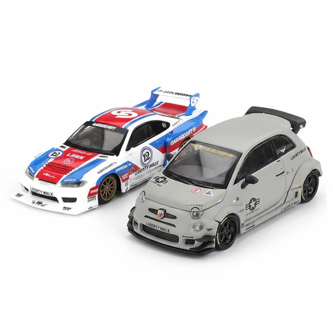 Mini GT 1:64 Duo Set (Blister Pack) – Nissan LBWK S15 Silvia