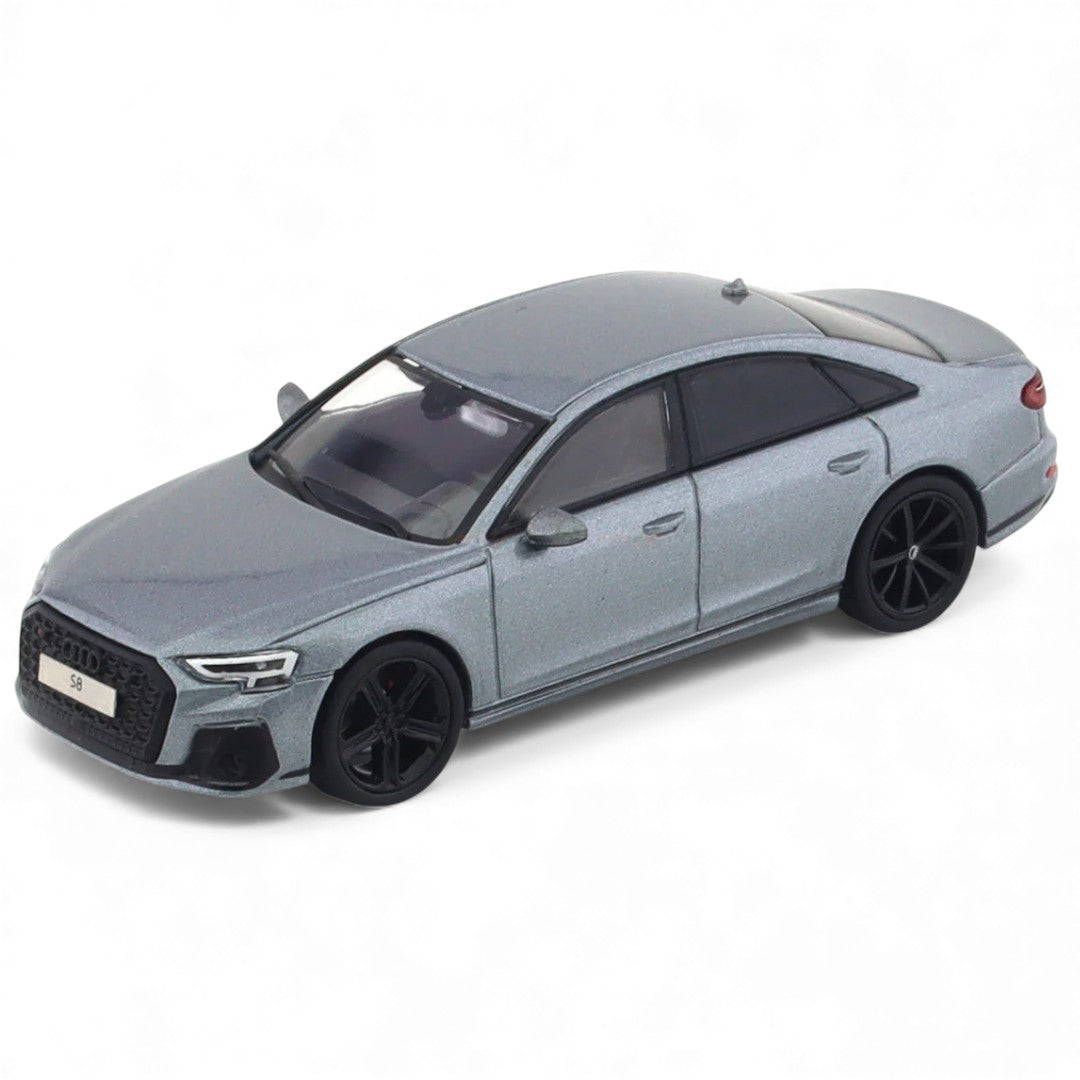 GCD 1:64 Audi S8 (D5) 2021 LHD – Gray Metallic | Premium Diecast Model Car