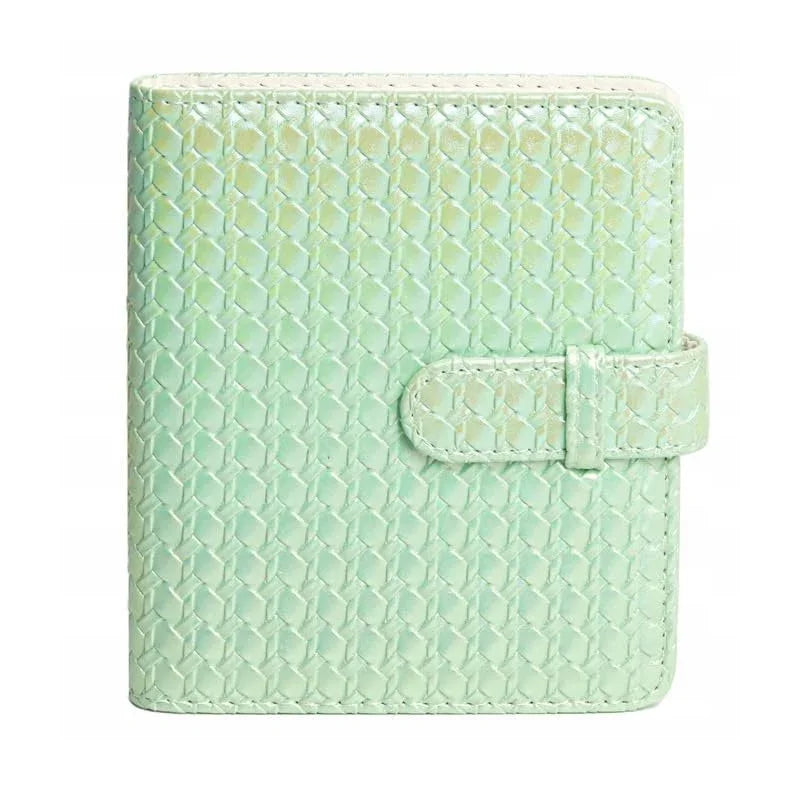 Iridescent PU Leather Case & Photo Album Set for Fujifilm Instax Mini 12 – Includes Carrying Case & 64 Sheets Photo Album (Mint Green) - Jaiman Toys